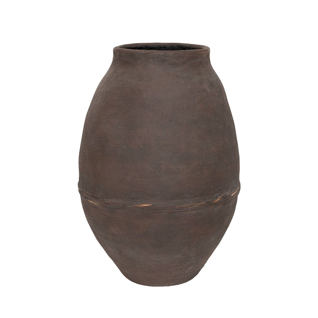 Pottery Pots - Bloempot Toma L, Wabi Chocoladebruin