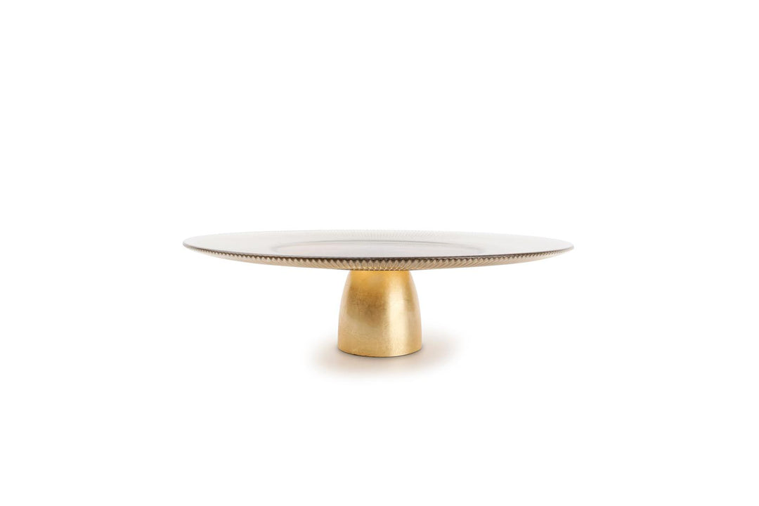 Taartplateau 33xH10cm gold Glint