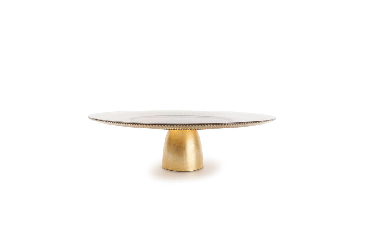 Taartplateau 33xH10cm gold Glint