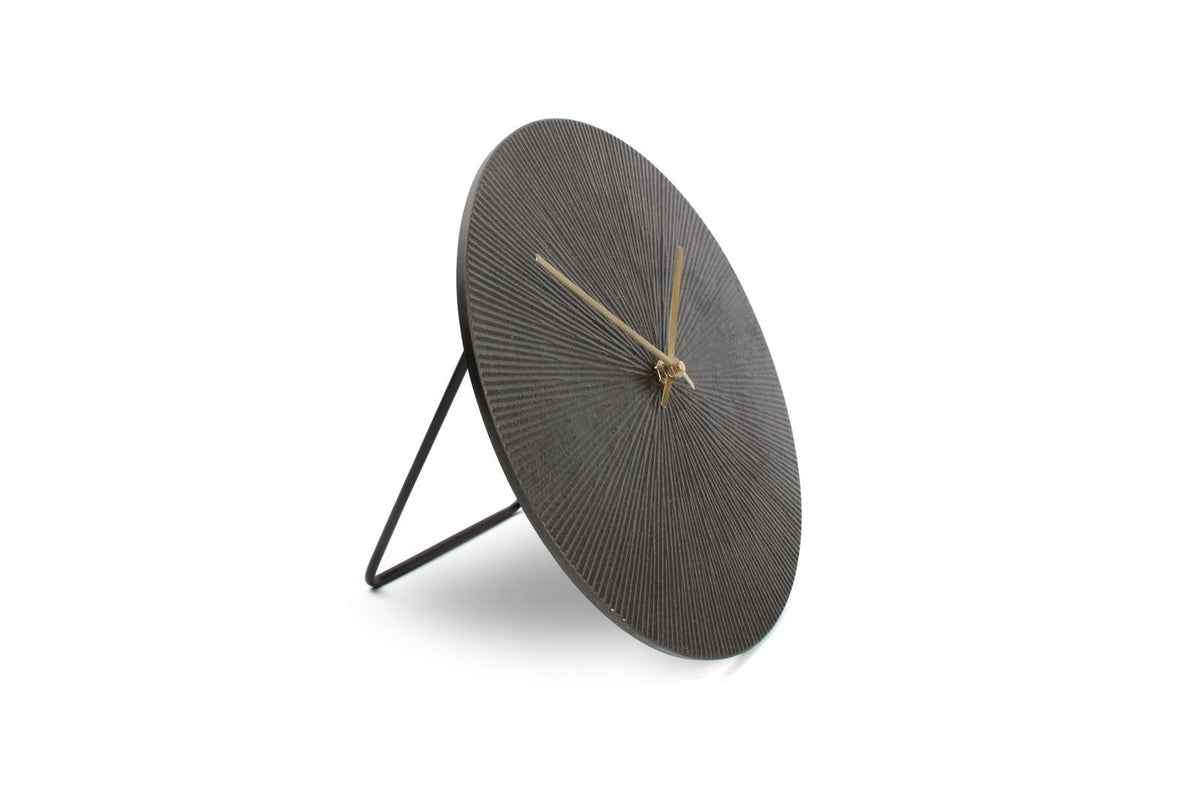 Tafelklok 26cm zwart ribble Zone