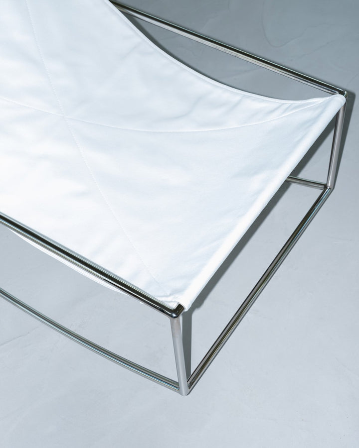 Valerie Objects - muller van severen - Schommelstoel Roestvast Staal/Wit