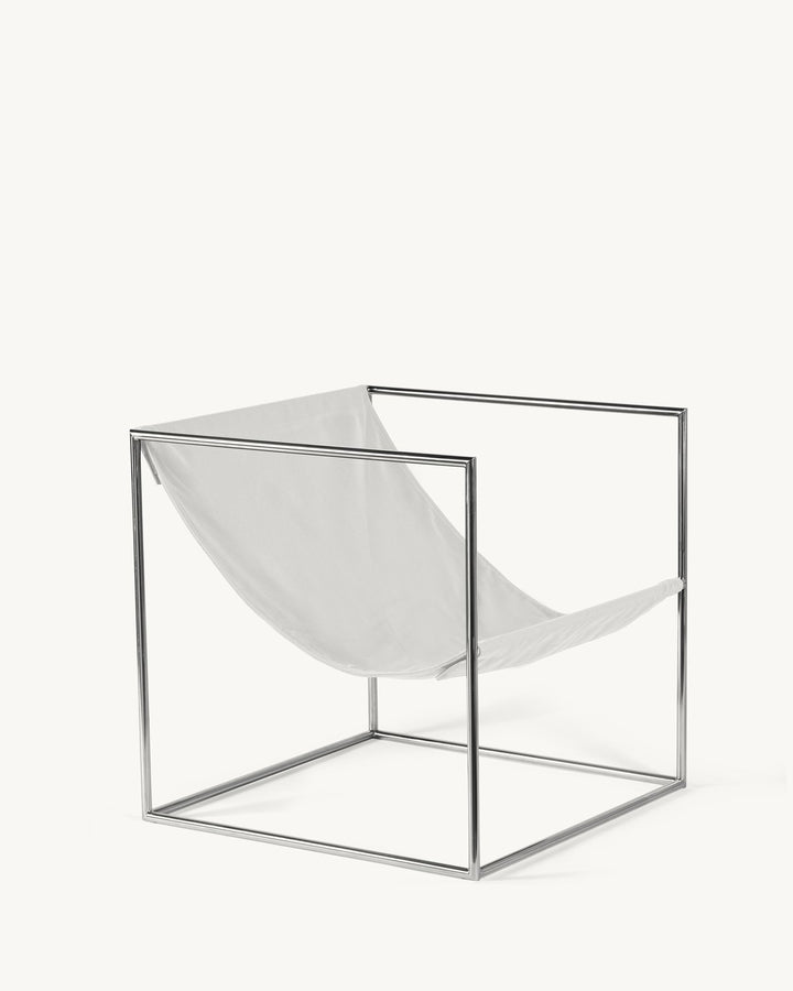 Valerie Objects - muller van severen - Stoelen Solo Zit Roestvast Staal/Wit