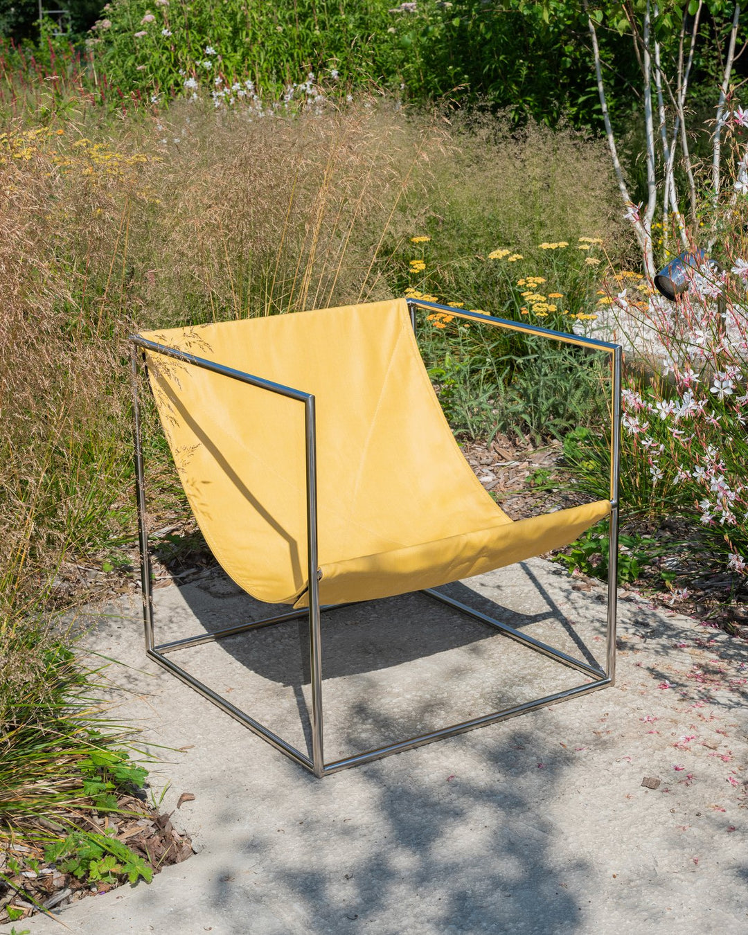 Valerie Objects - muller van severen - Stoelen Solo Zit Roestvast Staal/Geel