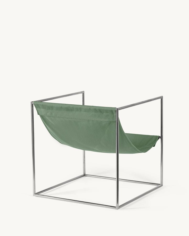 Valerie Objects - muller van severen - Stoelen Solo Zit Roestvast Staal/Groen