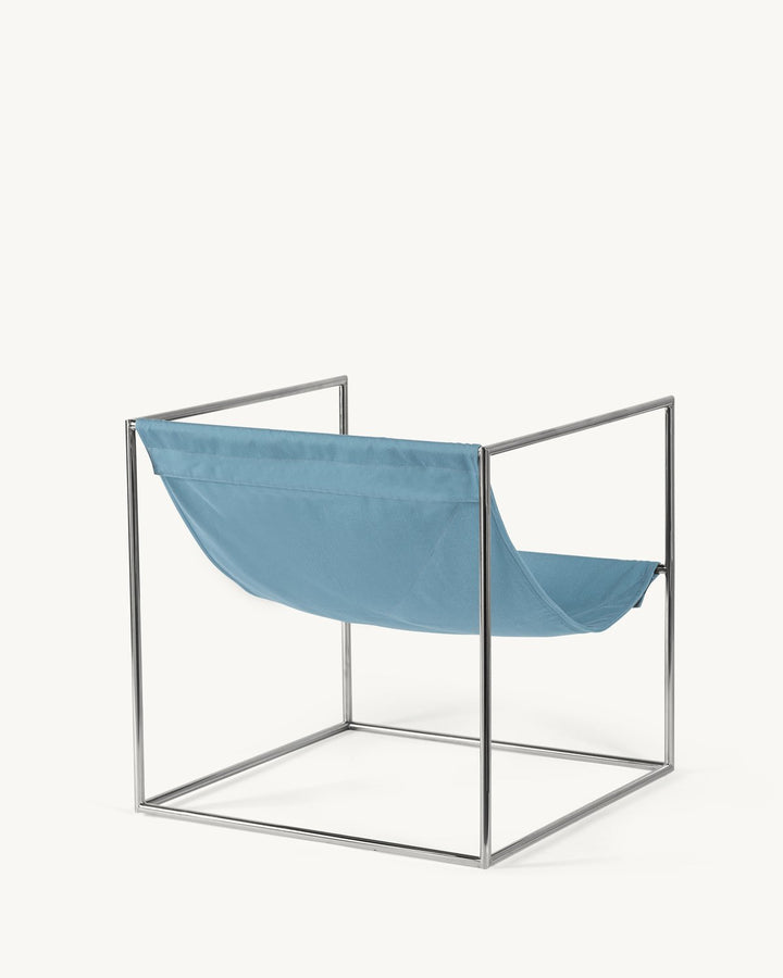 Valerie Objects - muller van severen - Stoelen Solo Zit Roestvast Staal/Lichtblauw