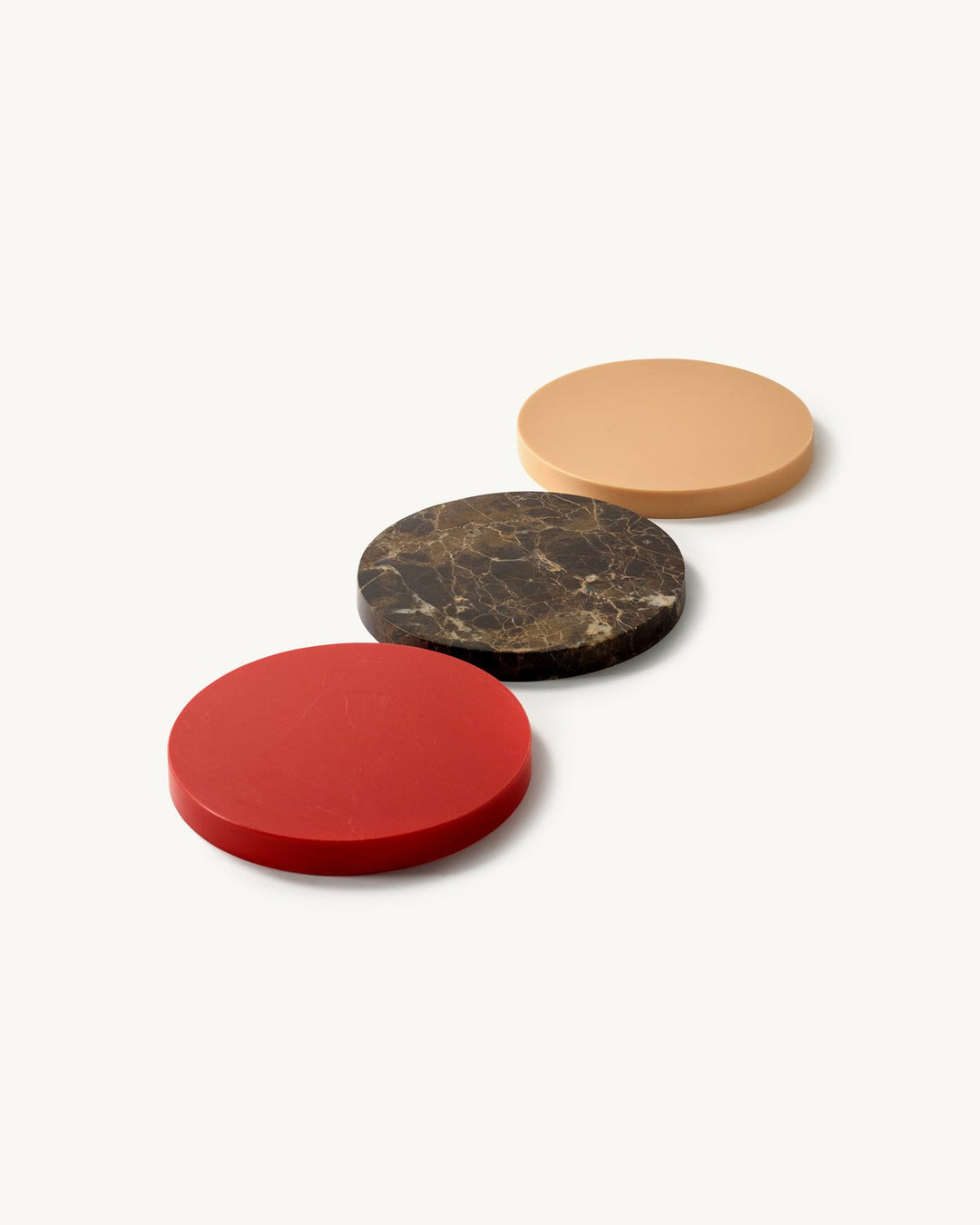 Valerie Objects - muller van severen - Dienbladen Three Circles Rood/Bruin/Roze