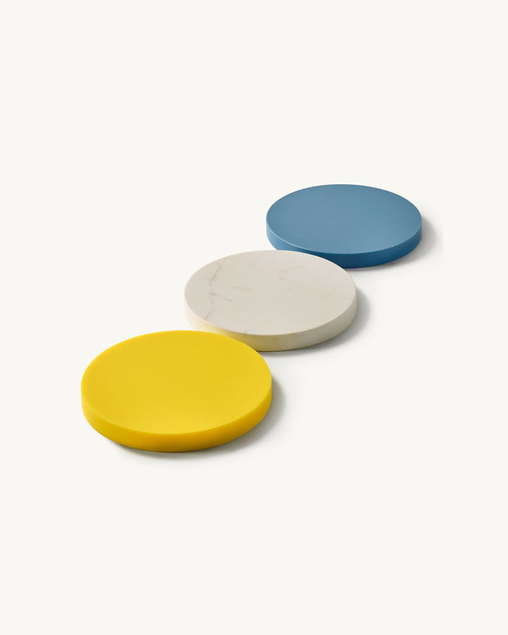 Valerie Objects - muller van severen - Dienbladen Three Circles Geel/Wit/Lichtblauw
