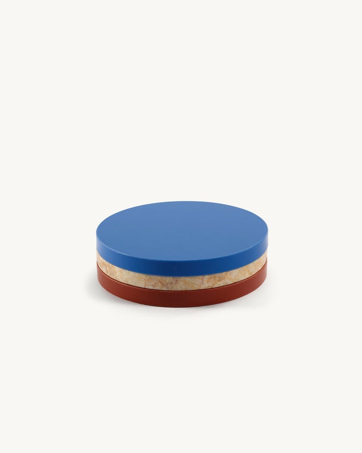 Valerie Objects - muller van severen - Dienbladen Three Circles Blauw/Roze/Bruin