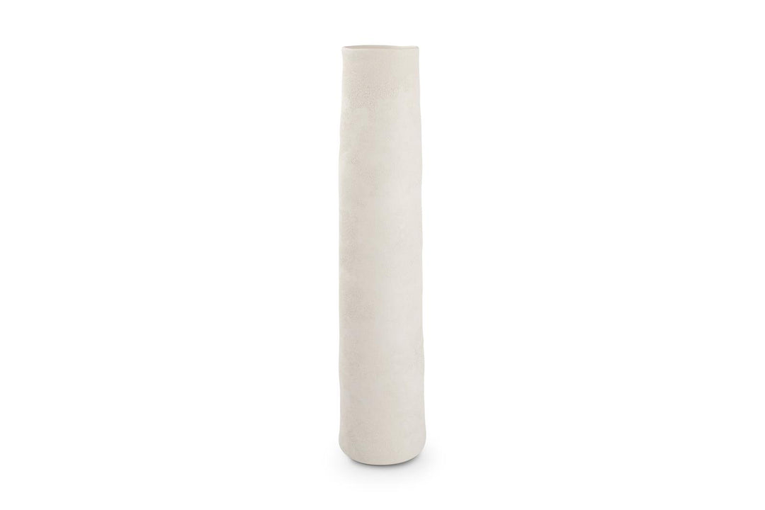 Vaas 11,5xH50cm wit Cone