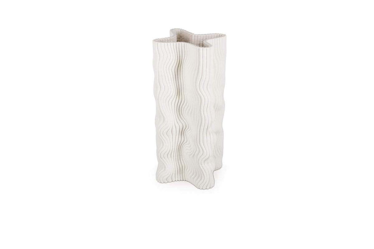 Vaas 17,5x17,5xH33cm fluid white Vea