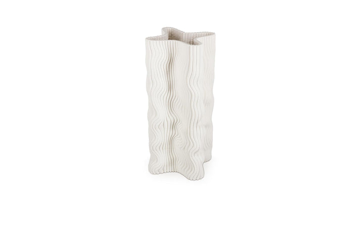 Vaas 17,5x17,5xH33cm fluid white Vea