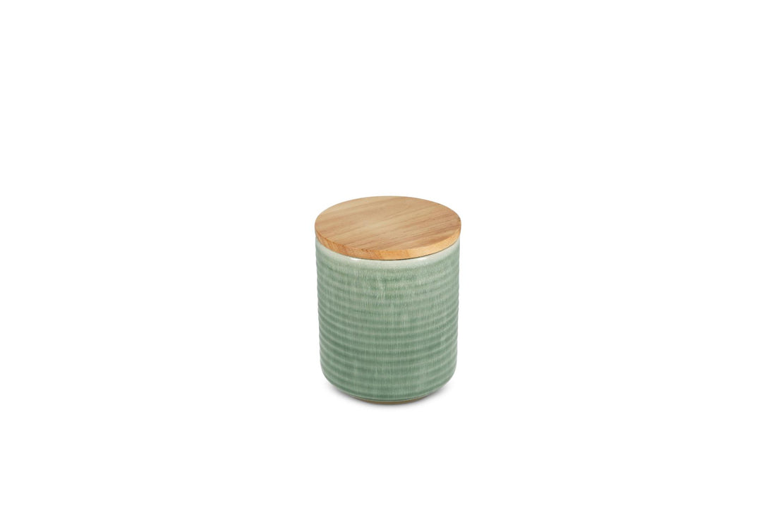 Voorraadpot 12,5xH15,5cm groen Cameo
