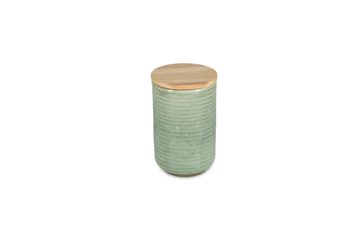 Voorraadpot 12,5xH20cm groen Cameo
