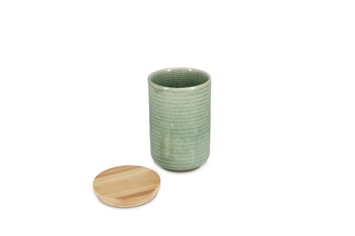 Voorraadpot 12,5xH20cm groen Cameo