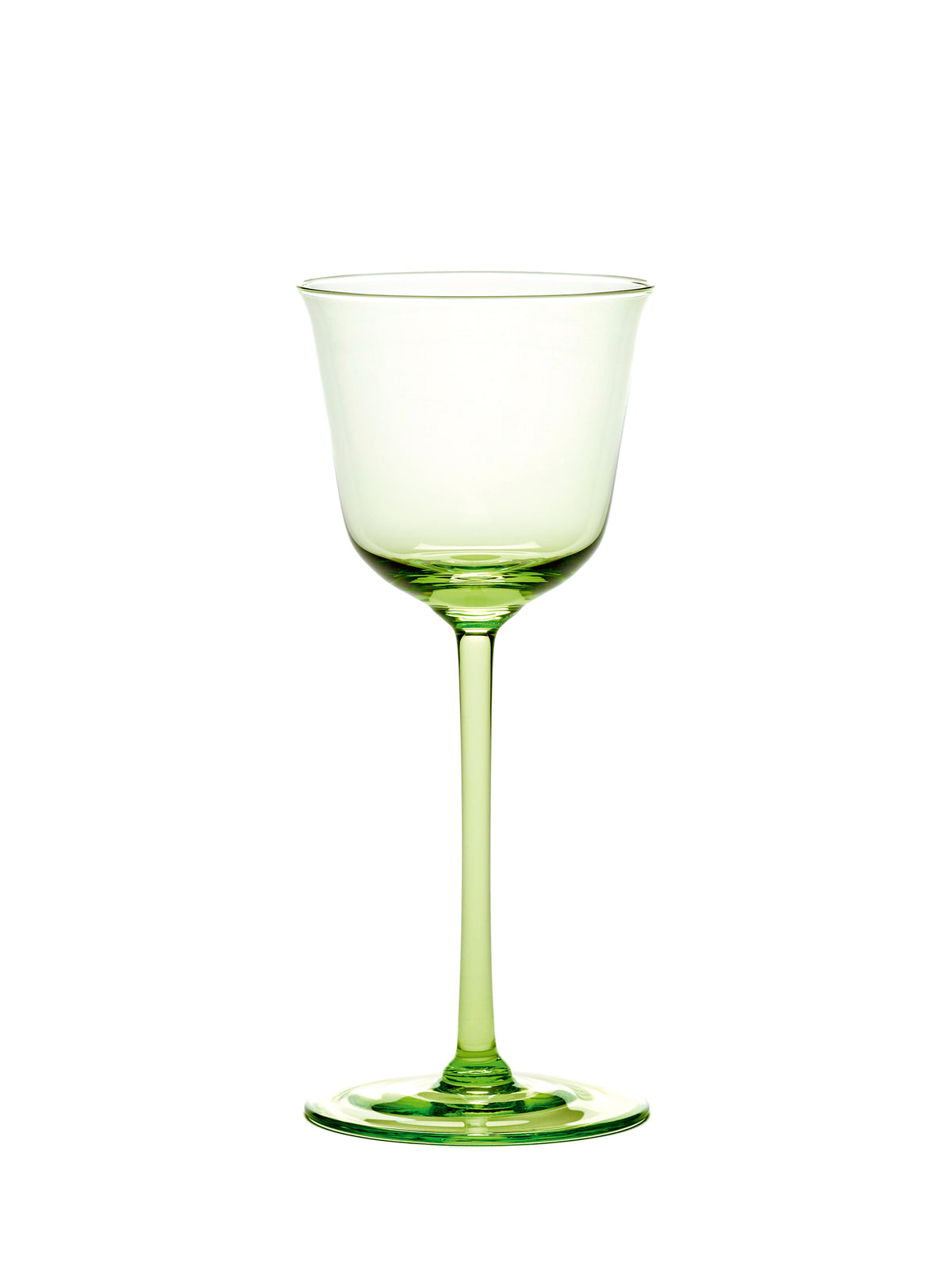 Ann Demeulemeester - Witte Wijnglas Groen Grace - Set van 4
