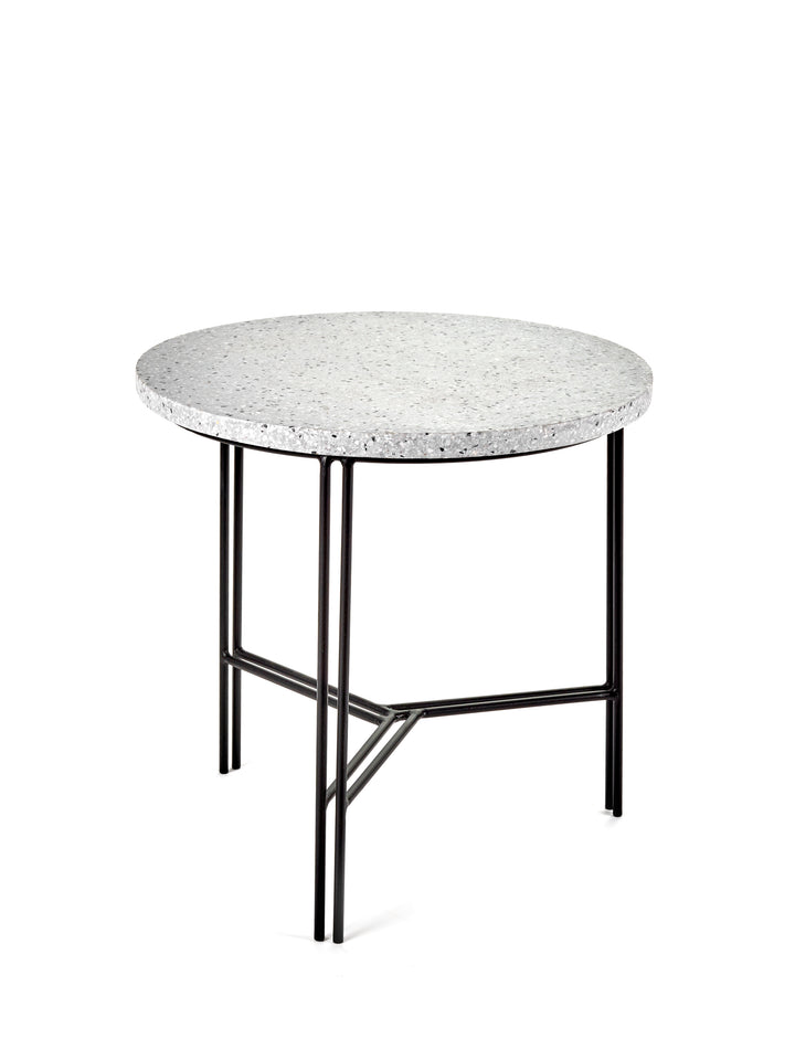 Serax - Antonino Sciortino - Bijzettafel M Zwart/Grijs Terrazzo