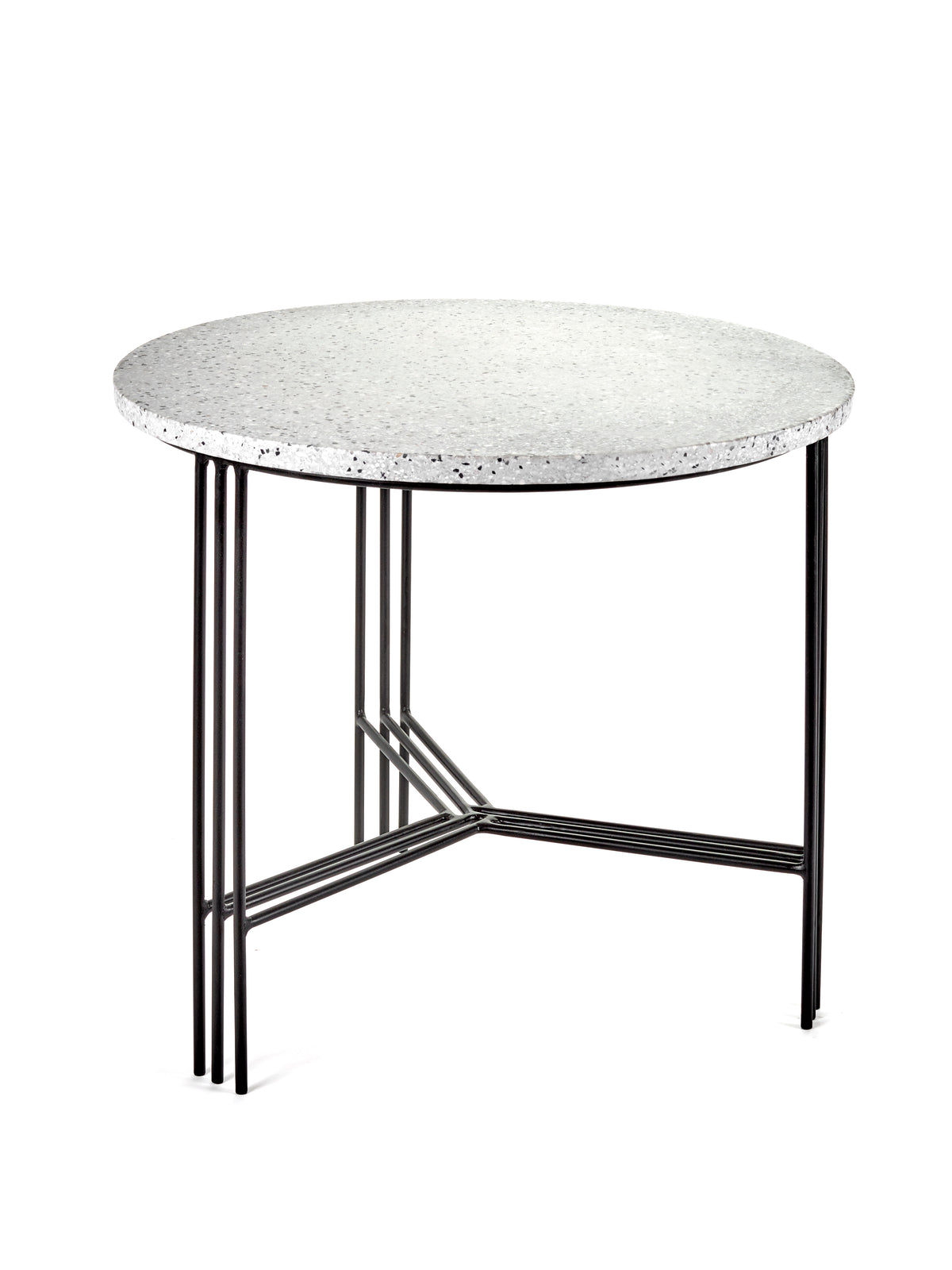 Serax - Antonino Sciortino - Bijzettafel L Zwart/Grijs Terrazzo