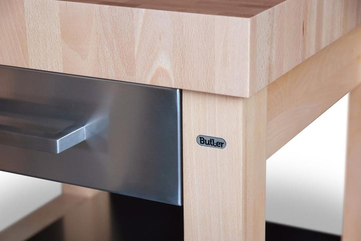 Butler - Keukentrolley M-900 kopshout met rvs