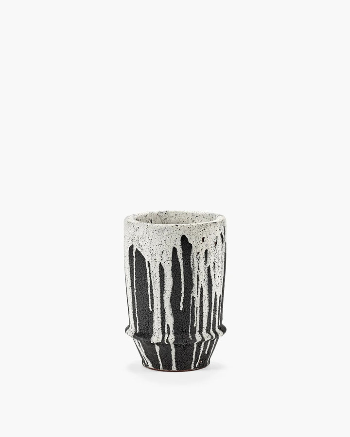 Serax - Kelly Wearstler - Plantenpot 02 S Off White Donker Bruin Ø18 cm