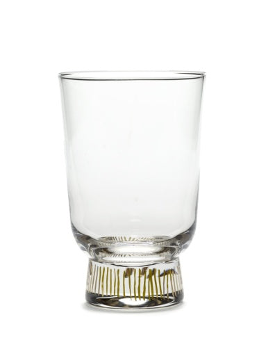 Serax - Ottolenghi - Glas Stripes Goud Feast - Set van 4