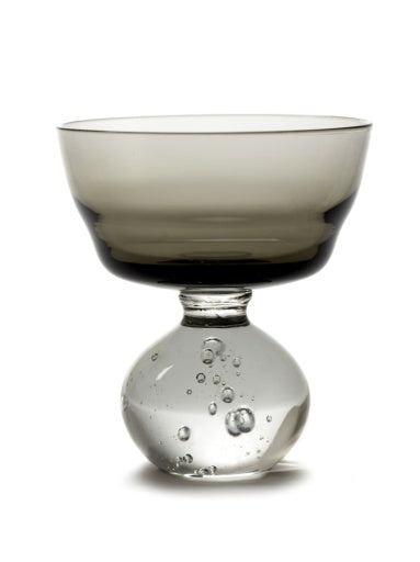 Serax - Bela Silva - Glas op Voet M Smoky Grijs Eternal Snow - Set van 6
