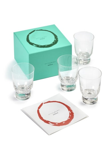 Serax - Ottolenghi - Glas Stripes Gezandstraald Feast - Set van 4