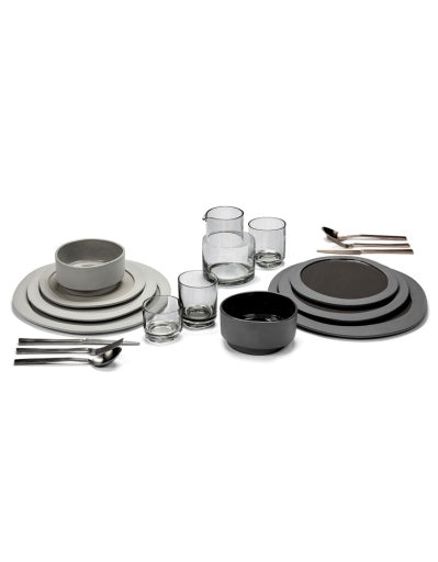 Valerie Objects - Maarten Baas - Glas M Grijs Inner Circle - Set van 4