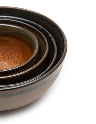 Serax - Sergio Herman - Kom S Rusty Brown Surface - Set van 4