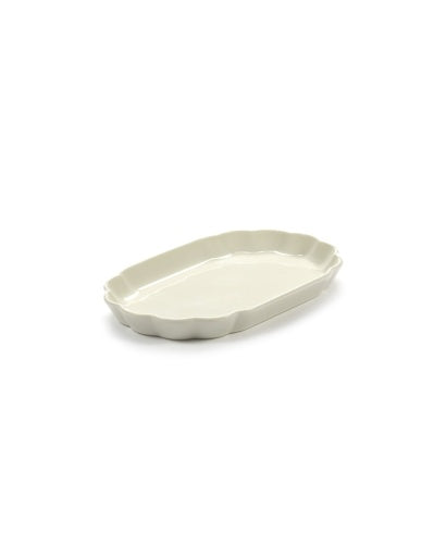 Serax - Roger Van Damme - Bord Ribbed S Wit Desiree - Set van 4