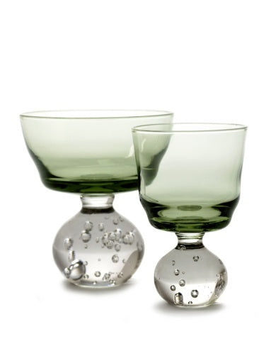 Serax - Bela Silva - Glas op Voet S Groen Eternal Snow - Set van 6