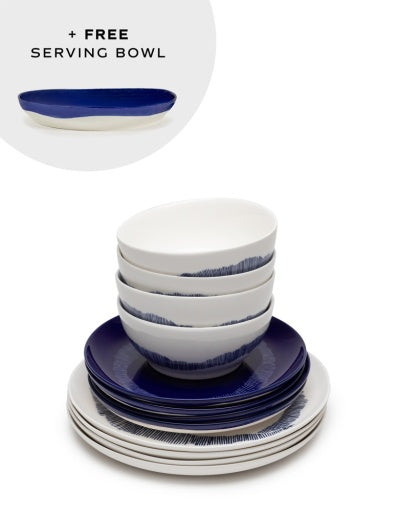 Serax - Ottolenghi - Set Wit/Dark Blue Feast