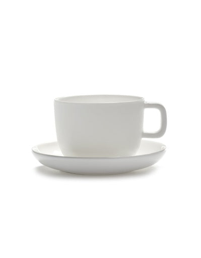 Serax - Piet Boon - Schotel Espressokop Wit Base - Set van 4
