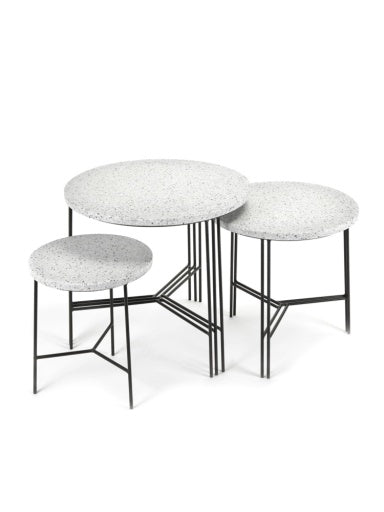 Serax - Antonino Sciortino - Bijzettafel L Zwart/Grijs Terrazzo